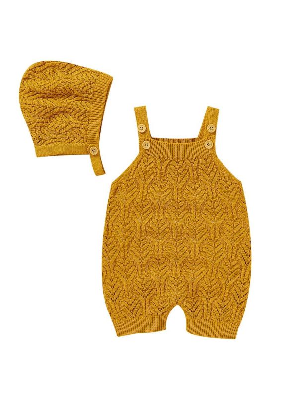 Knit Jumpsuit with a Hat - Image 3