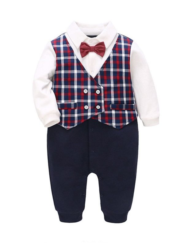 Check Gentleman Jumpsuit