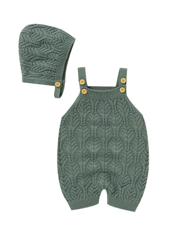 Knit Jumpsuit with a Hat - Image 2
