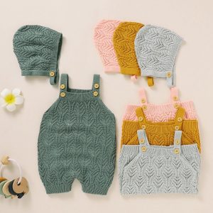 Knit Jumpsuit with a Hat