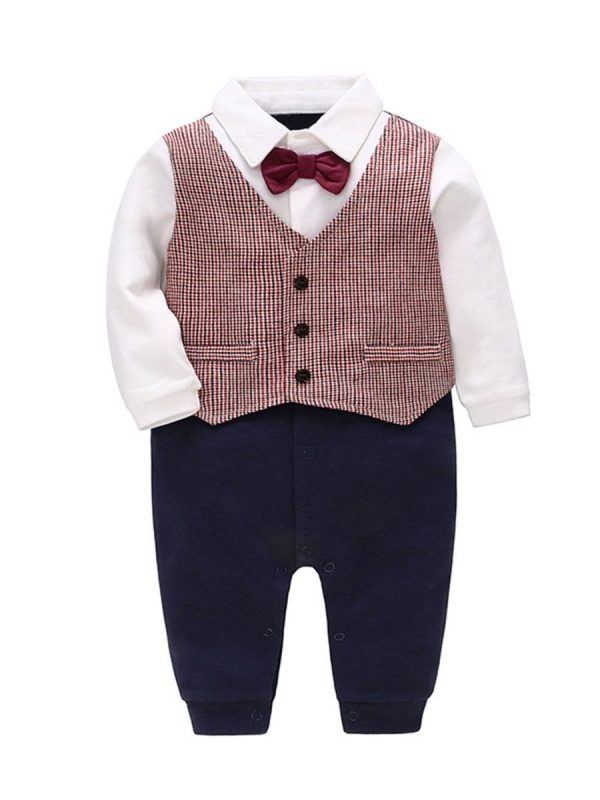 Check Gentleman Jumpsuit - Image 2