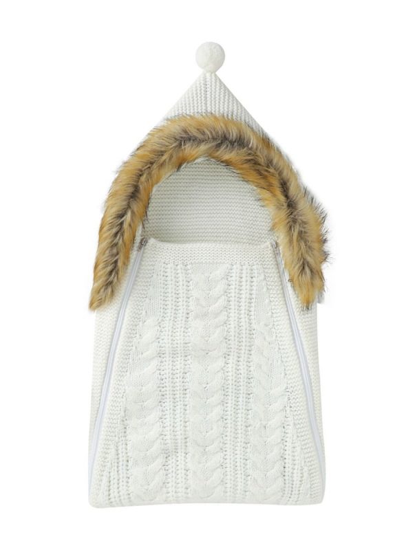 Knitted Swaddle Blanket - Image 4