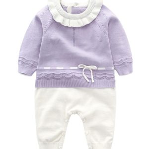 Purple  Ruffle Romper