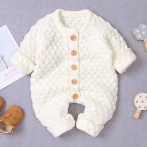 White Knit Jumpsuit