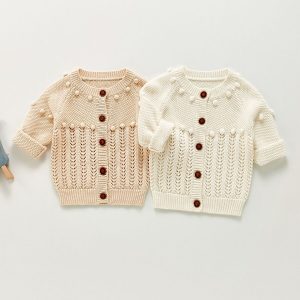 Pom Pom Knit Cardigan