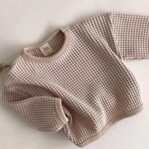 Beige Waffle Sweater