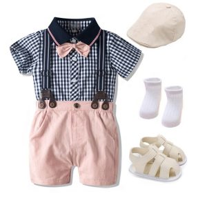 5 Piece Check Formal Outfit
