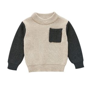 Colour Blocking Knitted Sweater