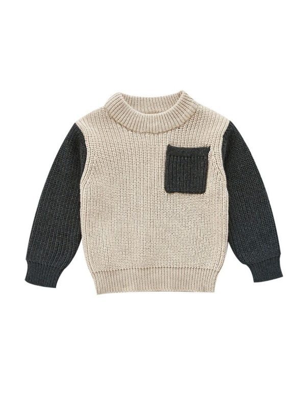 Colour Blocking Knitted Sweater